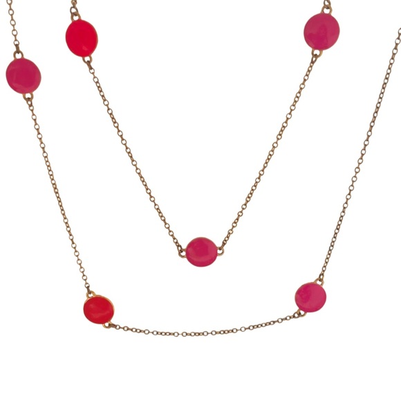 KATE SPADE • Spectator Long Station Rosary Statement Necklace - Picture 5 of 7
